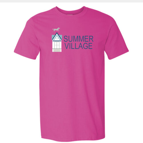   - Softstyle® T-Shirt with Wave in Blue Fade on back Thumbnail