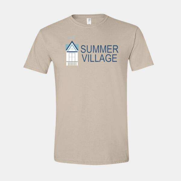   - Softstyle® T-Shirt with Sun design in White Thumbnail