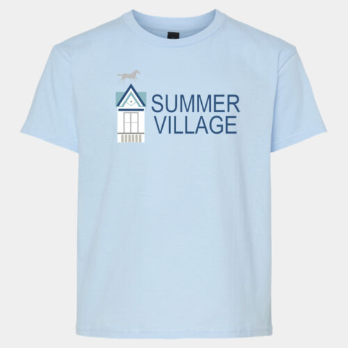   - Softstyle® Youth T-Shirt with White Boat on back Thumbnail