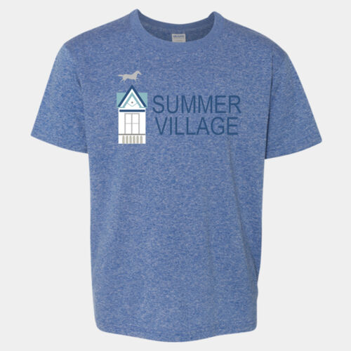   - Softstyle® Youth T-Shirt with Wave in White on back Thumbnail