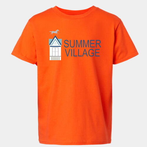   - Softstyle® Youth T-Shirt with Sun Design in Full Color on Back Thumbnail