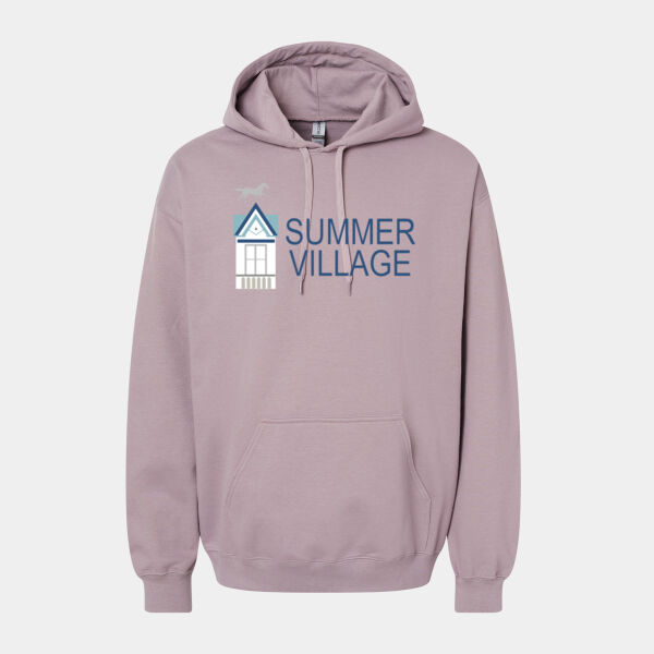   - Softstyle® Hooded Sweatshirt with Front Print Only Thumbnail